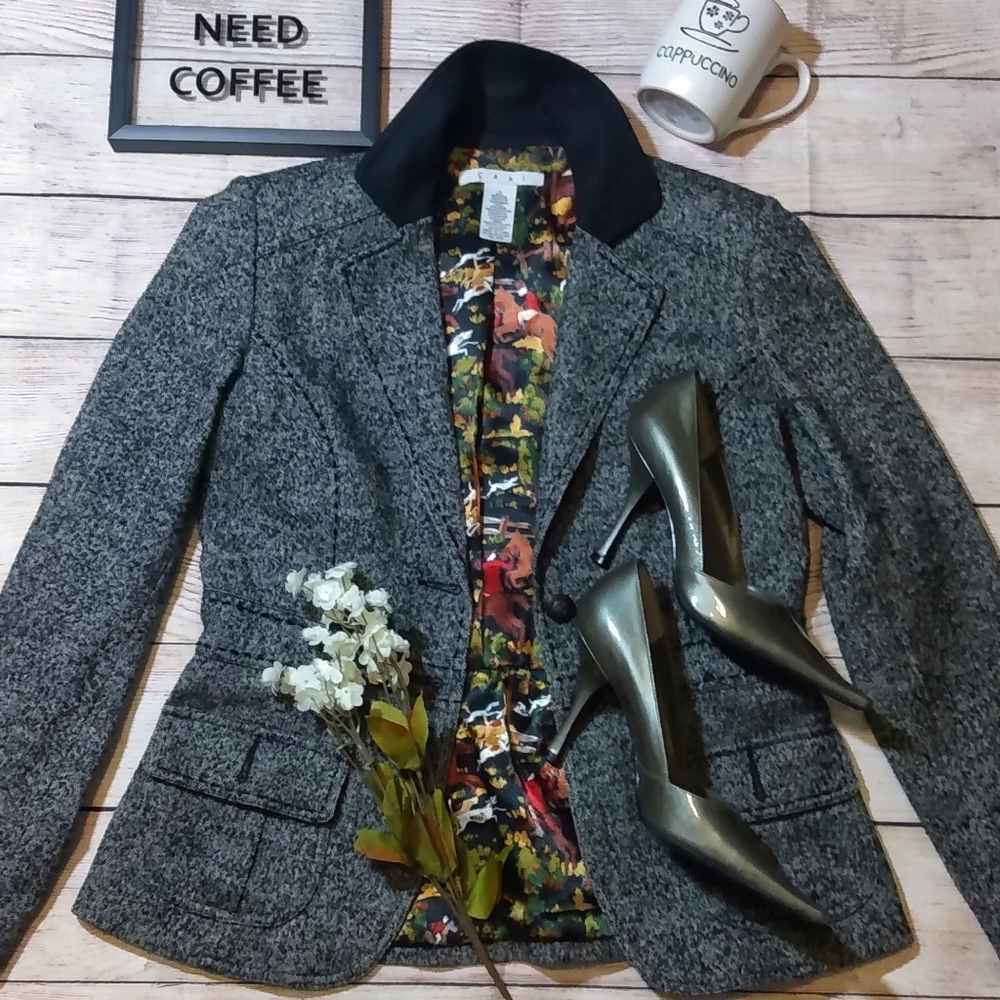 Cabi wool blazer fox hunting liner - Picture 4 of 4
